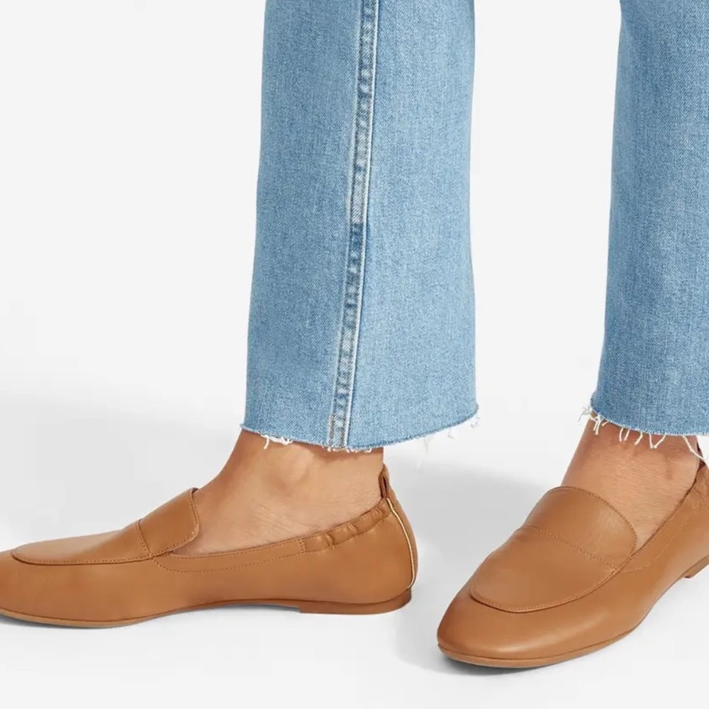 Everlane The Day Loafer Caramel Leather Shoes